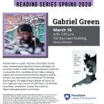 CANCELLED: Red Weather Reading Series Presents Gabriel Green 3/16/20