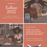 Kalliope 2022 Seeking Student Writing & Art (1/24/22 Deadline)