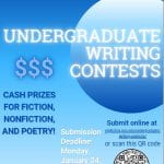 Undergrad Writing Contests Deadline 1/24/22